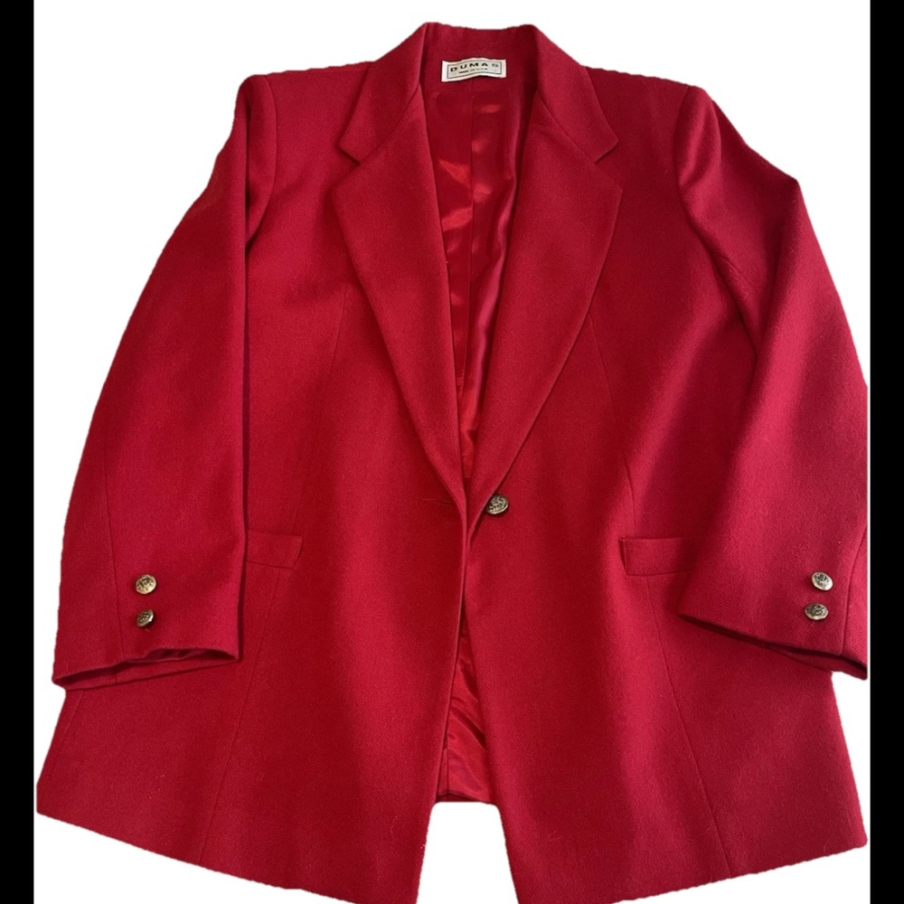 VINTAGE Dumas Red Women’s Blazer ❤️